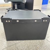 Caisse de rangement pliable en PP sur mesure fabriquée en Chine, boîte en plastique ondulé pour la livraison de vaisselle, avec matériaux recyclés