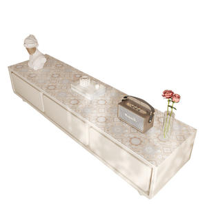 แผ่นรองขาตั้งทีวีพิมพ์ลายพรีเมียม รูปทรงสี่เหลี่ยมผืนผ้า ผลิตจาก PVC กันลื่น กันน้ำมัน ดีไซน์ทันสมัย สำหรับตู้ข้างเตียง ตู้ไวน์ - Product Image 3