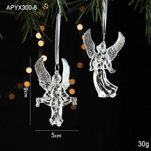 Décorations de Noël 2025 : Pendentifs en cristal, cerf, arbre de Noël, ornements suspendus pour fête du Nouvel An, cadeaux - Product Image 6