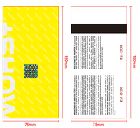 Papier thermique d'admission d'encre anti-contrefaçon fluorescente invisible bon marché personnalisé billets à code QR