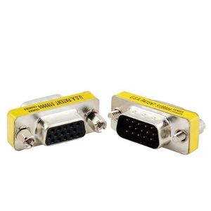 Vga <b>Adapter</b> 15 Pin Male To Female Connector Zinc Alloy <b>Plug</b> In For Computer Monitor Connection - Product Image 5