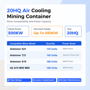 Container làm mát bằng không khí Drolin Box 20ft dành cho khai thác tiền điện tử với công suất 168 S19 ASIC, 650kW, cơ sở hạ tầng trang trại <span class=keywords><strong>Bitcoin</strong></span> - Product Image 3