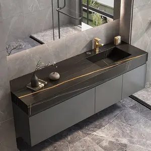 YALIG moderne Möbel hängen integrierte Toiletten kommode Luxus Waschbecken Badezimmers chrank
