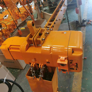 Polipasto de cadena eléctrico tipo HHBB de 220V/380V, doble velocidad de 2 toneladas con dos ganchos y carro