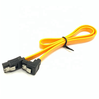 Kabel Data SATA 3.0 7Pin Interkoneksi Lingkaran Serial ATA 6Gbps Kabel Lurus & Sudut Kanan untuk HDD SSD Hard Drive