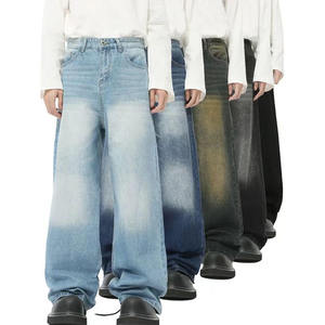 Fabricant de jeans, logo personnalisé, jeans pour hommes de haute qualité, jeans délavés, jeans baggy, plusieurs couleurs disponibles - Product Image 1