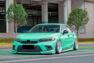 Kit de Carrocería para Honda Civic 11.ª Generación 2022-2023, Alerón Delantero Negro Brillante Estilo YOFER, Divisor de Parachoques Delantero, Accesorios para Automóviles - Product Image 5