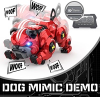 CBYD Jouet robotique chien Pug intelligent à écran tactile et Wi-Fi pour enfants, programmable, avec télécommande via application