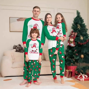 Combinando Natal Família Pijama Set Cartoon Letter Printing Pai-Filho Pijama Pai Mãe Kid Baby Xmas PJS <span class=keywords><strong>Sets</strong></span> for <span class=keywords><strong>Family</strong></span> - Product Image 3