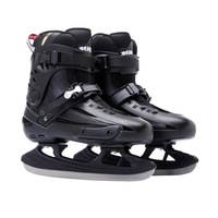 Patins à glace pour femmes, hommes et enfants, patins à glace pour débutants et avancés, patins à glace sur glace réelle, vente en gros, adulte, dessus en PP, semelle extérieure en plastique
