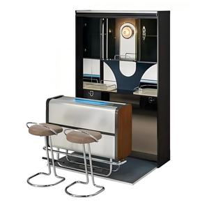 Vitrine haute de luxe, design moderne, en acier inoxydable 304, pour vin, idéale pour villa et manoir, pièce maîtresse au design intégré - Product Image 1