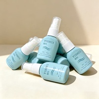 Flacon pulvérisateur plat vide de 20 ml en PET, format voyage, pour brume faciale, écran solaire, désinfectant pour les mains, déodorant corporel, rafraîchisseur buccal – Emballage
