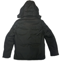 Veste d'hiver décontractée pour homme de la marque Factory's, en coton rembourré, à capuche, col montant, longue, en duvet