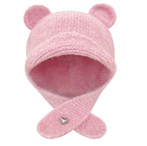 Chapeau d'hiver chaud et doux pour femmes et filles, avec oreilles de petit ours, casque de sécurité, bonnet de ski, chapeau d'hiver Y2K avec rabats d'oreilles - Product Image 2