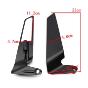 Pequeño espejo retrovisor universal modificado para motocicletas con luz nueva condición - Product Image 4