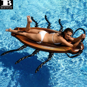 Isola Galleggiante Gigante a Forma di Scarafaggio Gonfiabile in Vinile Resistente, Giocattolo per Piscina per Bambini e Adulti - Product Image 2