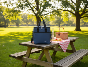 Borsa termica media da 20 litri in neoprene con chiusura a cerniera, borsa a tracolla portatile per la conservazione degli alimenti - Product Image 2