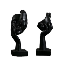 Sculpture Abstraite de Visage en Fibre de Verre Art Déco Moderne Européen Fait Main Luxe Léger Écologique Décoration de Hall d'Entrée
