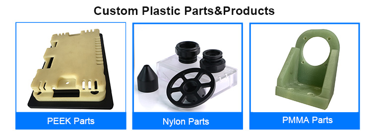 CNC Machining Service Acrylic PMMA PVC POM ABS Nylon PEEK Plastic Parts