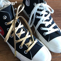 Lacets de chaussures en cuir PU de luxe SunFei 7 mm de haute qualité, embouts en cuir de mouton synthétique pour baskets Jordan