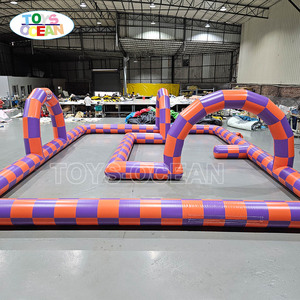 Piste <span class=keywords><strong>de</strong></span> course gonflable avec barrières, piste <span class=keywords><strong>de</strong></span> karting, <span class=keywords><strong>location</strong></span> <span class=keywords><strong>pour</strong></span> fêtes avec voitures tamponneuses <span class=keywords><strong>pour</strong></span> enfants, activité <span class=keywords><strong>de</strong></span> jardin, utilisation intérieure/extérieure - Product Image 6