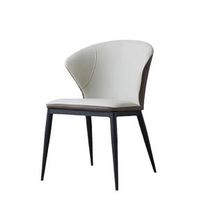 Chaise de salle <span class=keywords><strong>à</strong></span> manger en cuir et métal de style nordique, luxe léger, pour appartement, salle de bain, salle de sport, maison, restaurant, hôtel - Product Image 5