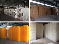 Cage de transport pour volailles, caisse à poulets en plastique HDPE empilable, équipement logistique pour l'élevage de volailles vivantes