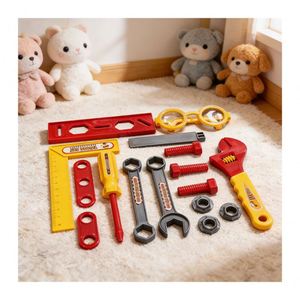 Juego de Herramientas de Aprendizaje Temprano, Banco de Trabajo de Madera, Caja de Herramientas, Juguete de Ingeniero, Taladro, Juego de Construcción, Juego de Imitación, Juguete de Habilidades Motoras - Product Image 2