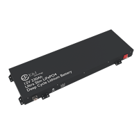 Batería LiFePO4 Slimline de 12.8V 200Ah con Control por Aplicación, Reinicio de Emergencia y Soporte Paralelo para Camper, Van, Marino y 4x4