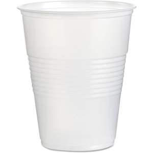 Gobelets en plastique translucide jetables Boardwalk 16oz pour boissons froides, 50 gobelets/sac, 20 sacs/carton, 20 cartons/caisse - Product Image 1