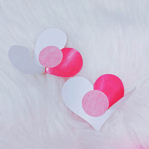 Cache-tétons roses en gros, motif cœur, autocollants pour seins, cache-tétons adhésifs sexy en forme de cœur - Product Image 3