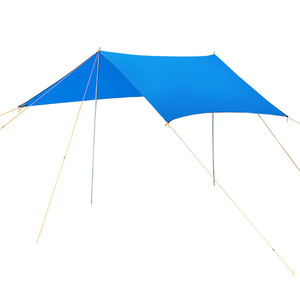 New Outdoor Camping Blue <strong>Tent</strong> Pu 1500 UV Rain-Proof Waterproof Cloth Sun Shelter Awning Blue Camping Trap Rain Fly - Product Image 3