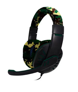 Factory Cheap Camouflage Color <strong>Headphones</strong> Consumer Electronics Wired PC Headset <strong>With</strong> Mic and <strong>Volume</strong> <strong>Control</strong> - Product Image 3