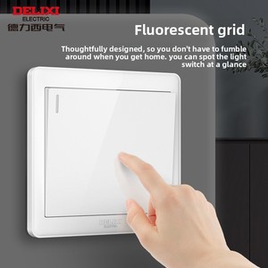 Interruttore a Muro Nascosto MFW Delixi 10A, Presa Elettrica Domestica Tipo 86 a Cinque Fori, Componente Elettronico AF205N-CS CN;JIN - Product Image 4