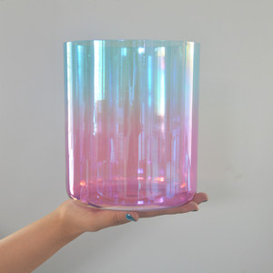 HF Sound Healing Pure Quartz Crystal Alchemy Singing Bowls Venta al por mayor Palm Pink Crystal Sound Bowl Yoga Meditación Instrumento - Product Image 5