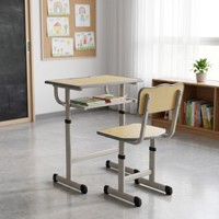 Bureaux et chaises de classe en métal pour écoles - Vente directe usine