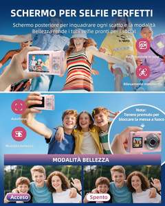 <span class=keywords><strong>Appareil</strong></span> <span class=keywords><strong>photo</strong></span> numérique HD 1080P double écran Autofocus 2.8 "Capteur CMOS 16X Zoom Anti-Shake Cadeau - Product Image 2