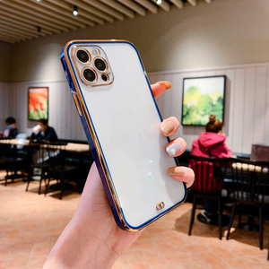Funda Protectora <span class=keywords><strong>para</strong></span> Teléfono Móvil, Electrochapada, Impermeable, Resistente a Golpes, <span class=keywords><strong>para</strong></span> <span class=keywords><strong>iPhone</strong></span> 11 12 13 14 Pro Max, Transparente - Product Image 3