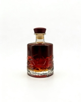 Vente flash - Bouteilles rondes en verre personnalisables avec finition mate/givrée pour la tequila, le gin, la vodka, le whisky, le brandy, les spiritueux, les liqueurs