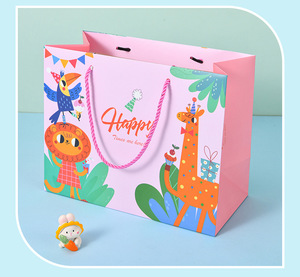 Bolsas de Papel Impresas con Dibujos Animados Creativos Personalizadas, Bolsa de Papel para Regalo de <span class=keywords><strong>Cumpleaños</strong></span> del Día del Niño para Niños y Niñas, Baby Shower, Fiesta de <span class=keywords><strong>Cumpleaños</strong></span> - Product Image 6