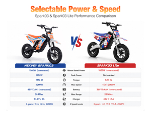 Bicicleta Deportiva Infantil EU Nexvey con Cuadro de Hierro, 3 Velocidades, Batería de Litio de 48V/13AH, Popular entre Fabricantes Chinos - Product Image 6