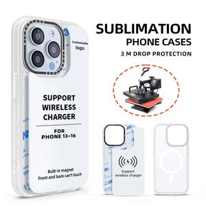 Fundas para Móvil Sublimables, Fundas Transparentes de TPU Mate 2D para Sublimación, Fundas para Teléfono con Transferencia de Calor para iPhone 16 15 14 13 Pro Max - Product Image 1