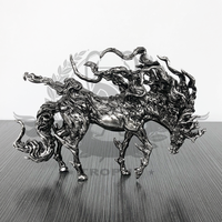 Statue de dessin animé Black Hell Horse, ornements Cool et personnalisés, Sculpture de cheval noir, cadeau de décoration avec plaque de Nickel, nouvelle collection