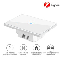 Interrupteur tactile ZigBee, interrupteur intelligent pour éclairage de bureau, contrôle d'éclairage de bâtiment, relais magnétique, panneau en verre, CE RoHS OEM, vente en gros