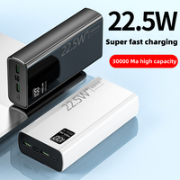 30000mAh QC3.0 22,5 W 20W Carga rápida Banco de energía de alta capacidad Estación de energía con tecnología GaN y carga solar