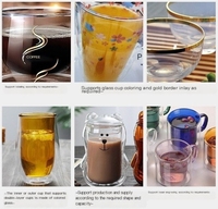 Panci air dingin gelas cangkir air rumah tangga, Pot air jus tebal besi transparan gaya China