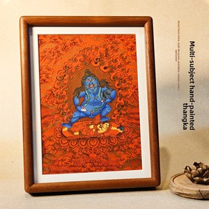 Exquisita Estatua <span class=keywords><strong>de</strong></span> <span class=keywords><strong>Buda</strong></span> Thangka sin Marco, Pintada a Mano en China, con Tela <span class=keywords><strong>de</strong></span> Algodón, Deidad <span class=keywords><strong>de</strong></span> la Riqueza Amarilla, Guanyin <span class=keywords><strong>de</strong></span> Mil Brazos, Manjushri - Product Image 2
