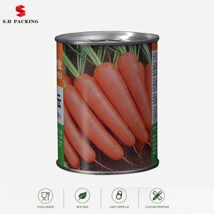 Boîtes d'emballage rondes personnalisées <span class=keywords><strong>en</strong></span> fer blanc pour légumes, œufs et semences, fabriquées directement par le fabricant - Product Image 1