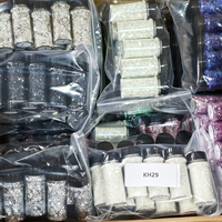 Bubuk Glitter Holografik, Glitter Berpigmen, Bubuk Glitter Longgar untuk Dekorasi Rambut, Kuku, dan Seni, Debu Glitter Holografik