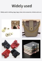 Vente en gros Aimant invisible caché Boucle de pression Boutons magnétiques ultra minces en métal 14mm 18MM Mousqueton magnétique pour sacs à main Hijab